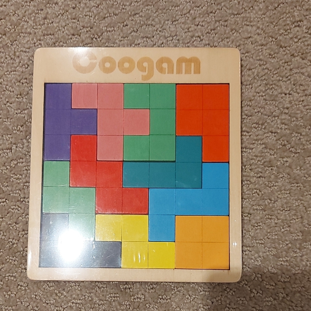 Multicolor Wooden Puzzle Game for Kids